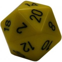 Opaque 34mm D20 Yellow/Black