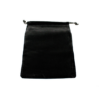 Black Suedecloth Dice Pouch: Large