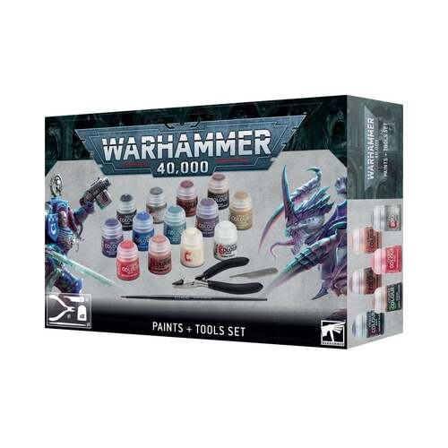 60-12 Warhammer 40,000 Paints + Tools Set