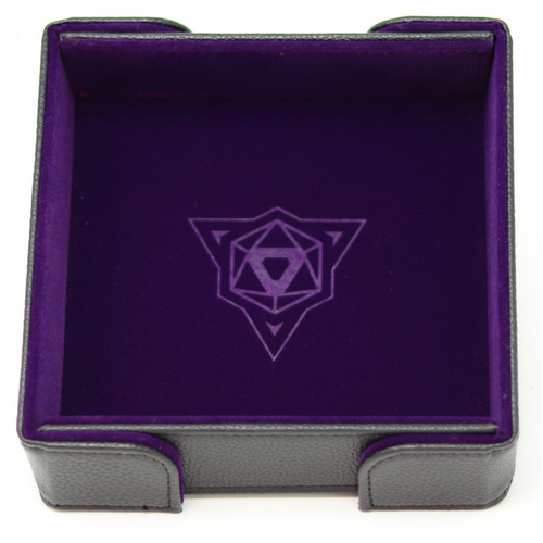 Die Hard Folding Square Dice Tray: Purple Velvet