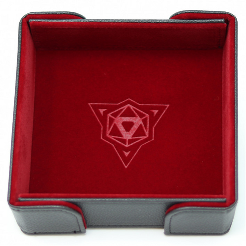 Die Hard Folding Square Dice Tray: Red Velvet