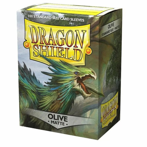 Dragon Shield Sleeves: 100 Box - Matte Olive