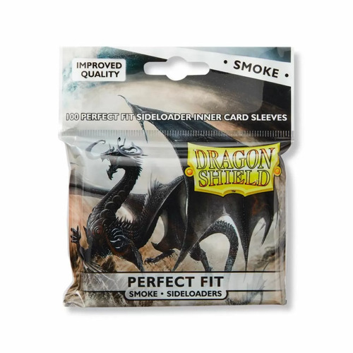 Dragon Shield Sleeves: Perfect Fit SIDELOADER 100/pack Smoke