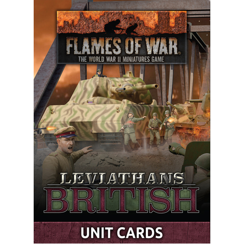 Flames of War: Late War Leviathans - British Unit Cards (34 x Cards) - Limited Edition