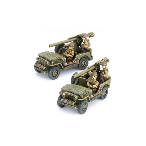 Flames of War: Jeep with 105mm Recoilless Rifle (x2)