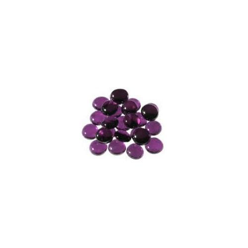 Gaming Stones Crystal Purple Glass Stones (Qty 40) in 5 1/2" Tube