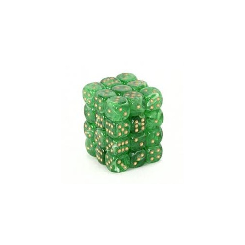 Vortex: 12mm D6 Green/Gold Set (36)