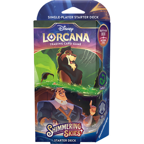 Disney Lorcana - Shimmering Skies Starter Set - Emerald and Steel