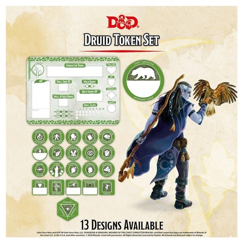 D&D Character Tokens: Druid Token Set