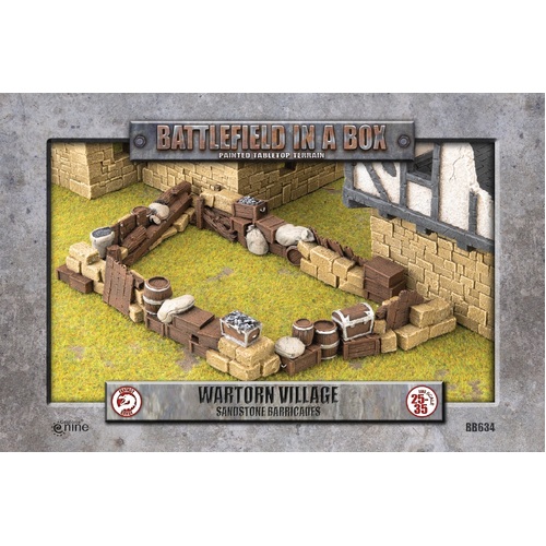 Battlefield in a Box: Barricades - Sandstone (x4)