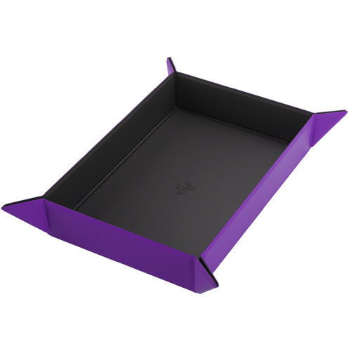 Magnetic Rectangular Dice Tray: Black/Purple