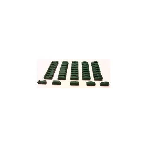 Wooden Train Set - Green (50)