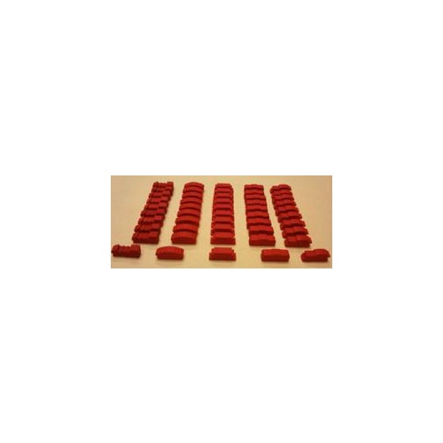 Wooden Train Set - Red (50)