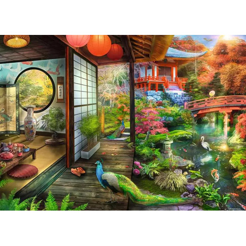 Ravensburger: Japanese Garden Teahouse Puzzle 1000pc