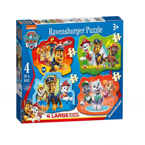 Ravensburger - Paw Patrol 4 Large Shaped Puzzles