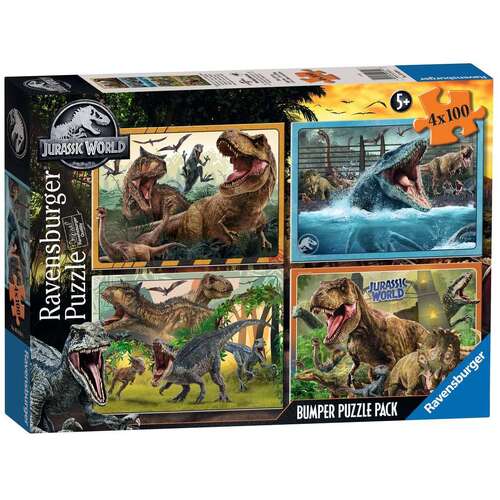 Ravensburger - Jurassic World Bumper Pack 4x100p