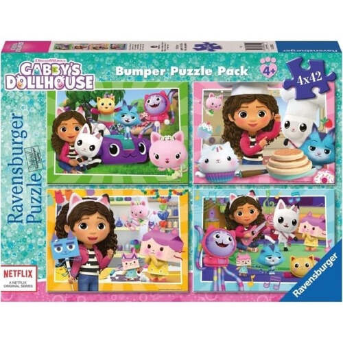 Ravensburger - Gabby's Dollhouse Bumper Pack 4 x 42p