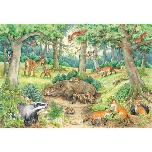 Ravensburger - Animals in the Forest & Meadow 2x12p