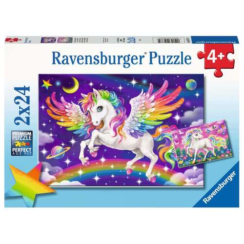 Ravensburger - Unicorn and Pegasus 2x24p