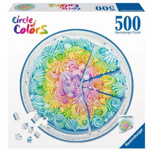 Ravensburger - Circle of Colors: Rainbow Cake 500p