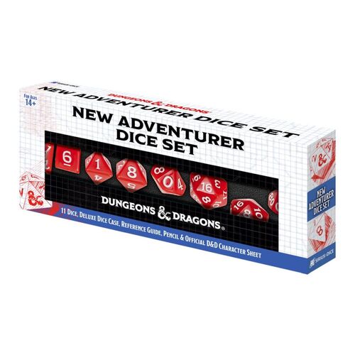 Sirius Dice - D&D New Adventurer Dice Set - Red Dice