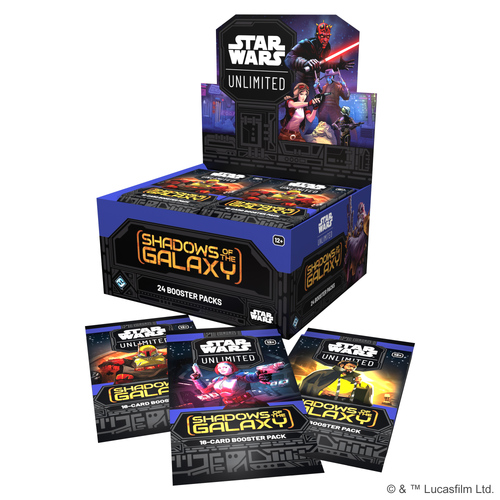 Star Wars Unlimited: Shadows of the Galaxy Booster Display