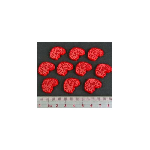 Brain Tokens Red (10)