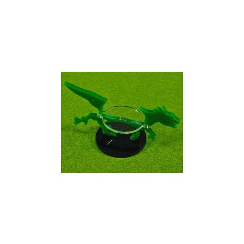 40mm Circle Raptor Character Mount Marker - Green